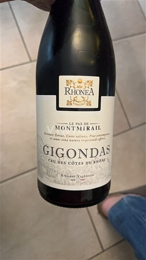 Rhône-dalen Gigondas Rhonéa Le Pas de Montmirail Ikke årgangsbestemt