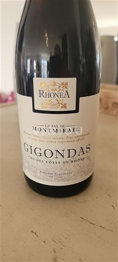 Rhônen laakso Gigondas Rhonéa Le Pas de Montmirail Ei vuosikertaa