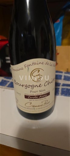 Bourgogne Bourgogne Chitry Domaine Fontaine de la Voie Alix 2019