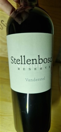Région côtière Stellenbosch Stellenbosch Reserve Vanderstel 2023
