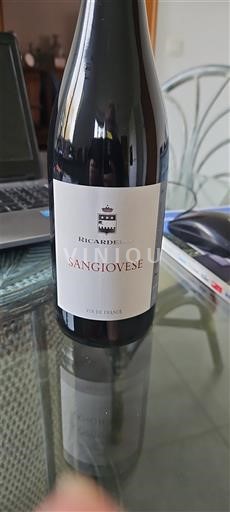 Rượu vang Rouge sec Sangiovese Ricardelle Non millésimé Pháp Languedoc Không được chỉ định AOC
