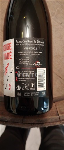 Languedoc và Roussillon Thánh-Guilhem-le-Désert Clos d'Adé Rouge d'Adé 2021