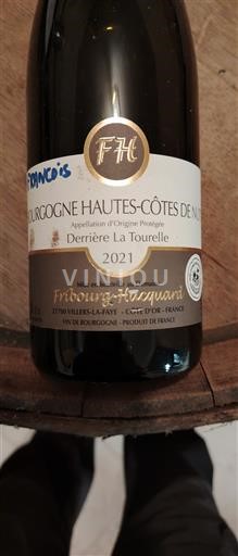 Burgundy Hautes Côtes de Nuits Domaine Fribourg Hacquard Derrière La Tourelle 2021