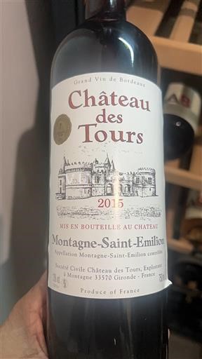 Bordeaux Montagne-saint-émilion Château S Tours 2015