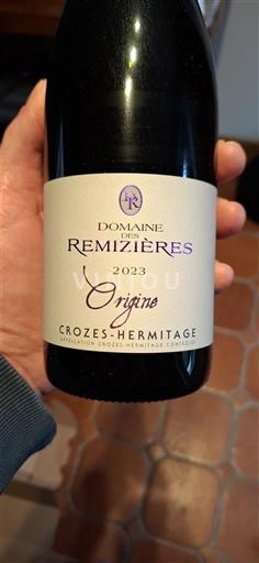 Thung lũng Rhône Crozes-hermitage Domaine S Remizières Origine 2023