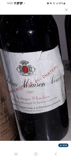 Bordeaux Montagne-Saint-Émilion Château Maison Neuve 1985