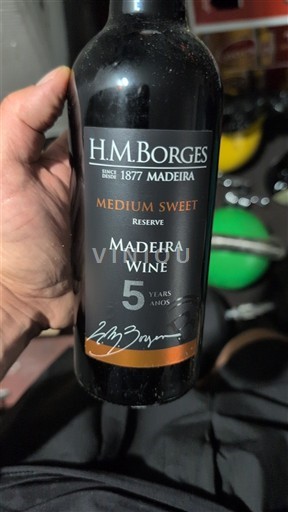 Bồ Đào Nha Madeira H.M. Borges Medium Sweet Reserve 5 Years Không niên vụ