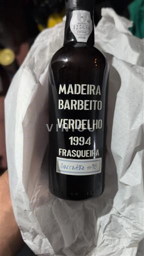 Portugal Madeira Barbeito Frasqueira Verdelho 1994