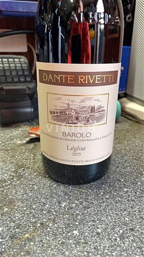 Piemonte Barolo Dante Rivetti L'Eglise 2015