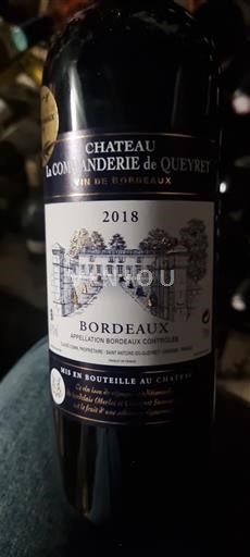 Bordeaux Château La Commanderie de Queyret 2018