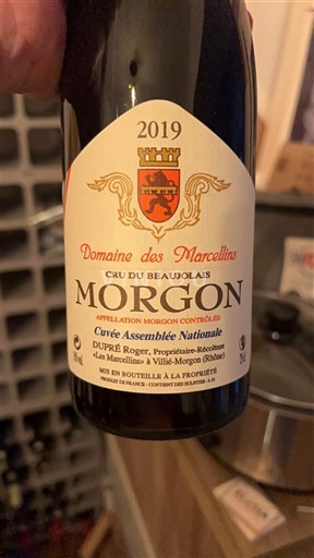Beaujolais Morgon Domaine S Marcellins Assemblée Nationale 2019