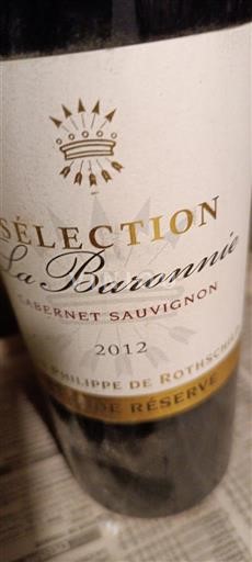 Bordeaux Baron Philippe de Rothschild Sélection La Baronne 2012