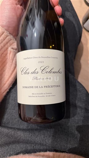 Rượu vang Blanc sec Clos des Colombes Domaine La Préceptorie 2023 Pháp Roussillon Côtes-du-Roussillon AOC