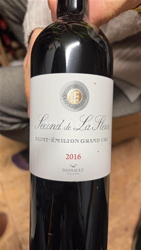 Burdeos Saint-Émilion Gran Cru Château La Fleur Second de La Fleur 2016
