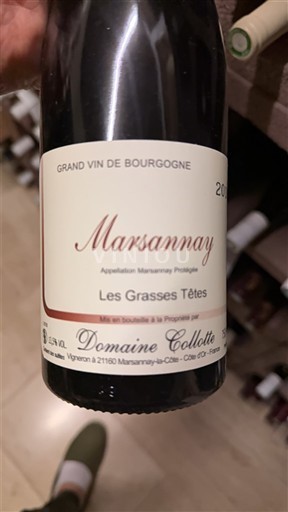 Burgund Marsannay Domaine Collotte Les Grasses Têtes 2018