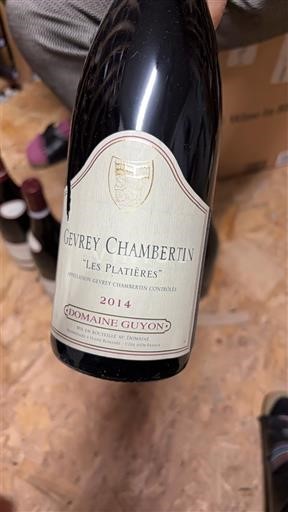 Bourgogne Gevrey-chambertin Domaine Guyon Les Platières 2014