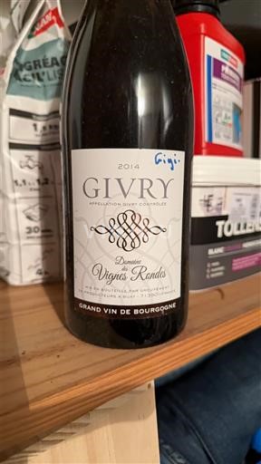 Burgundy Givry Domaine Vignes Rondes 2014