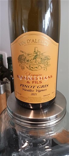 Alsasko Rulandské šedé Domaine Bernard Haas & Fils Vieilles Vignes 2021