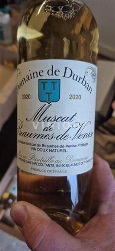 Vina Rouge doux Domaine Durban 2020 Francija Rona dolina Muscat iz Beaumes-de-Venise AOC