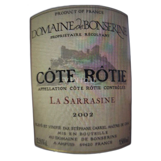 Víno Rouge sec La Sarrasine Domaine Bonserine 2011 Francie Údolí Rhôny Côte-rôtie AOC