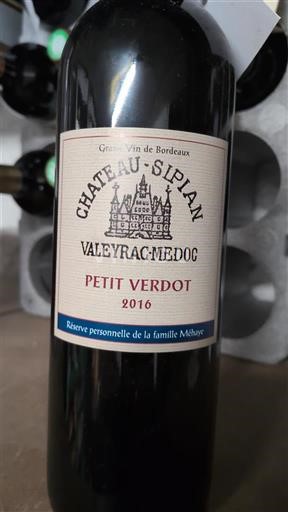 Bordeaux Médoc Château Sipian Petit Verdot 2016