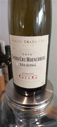 Alsace Riesling Grand Cru Domaine Armand Gilg Grand Cru Moenchberg Riesling 2012