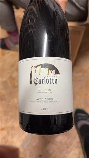 Víno Rouge sec Lagrein Carlotto 2015 Itálie Tridentsko-Horní Adiže Horní Adiže DOC