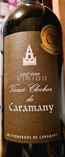 Rượu vang Rouge sec Vieux Clocher de Caramany 2022 Pháp Roussillon Côtes du Roussillon Villages AOC