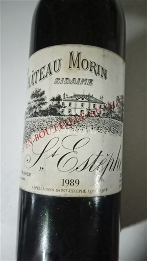 Bordeaux Saint-Estèphe Château Morin Sidaine 1989