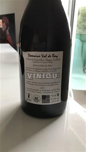 Rượu vang Rouge sec Fusion Domaine Val de Ray 2014 Pháp Roussillon Không được chỉ định AOC
