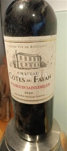 Bordeaux Puisseguin-saint-émilion Château Côtes du Fayan 2020