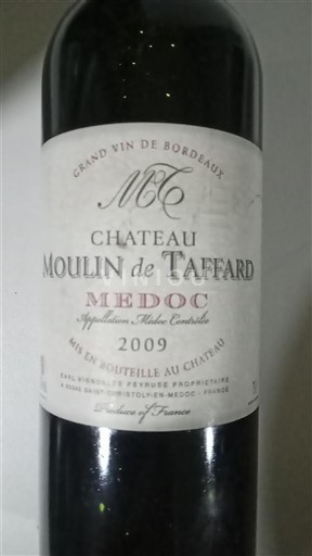 Bordeaux Médoc Château Moulin de Taffard 2009