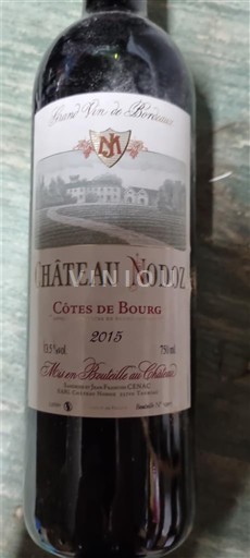 Bordeaux Côtes-de-bourg Château Nodoz 2015