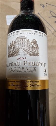 Bordeaux Château Péricou 2001