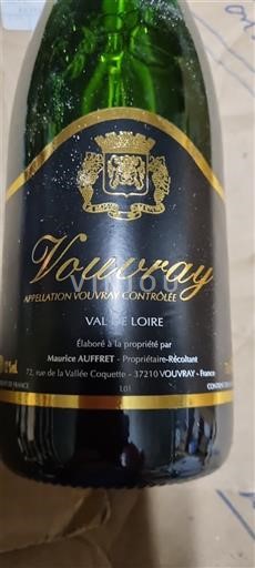 Vinos Espumosos Blanc sec Maurice Auffret Non millésimé Francia Valle del Loira Vouvray AOC