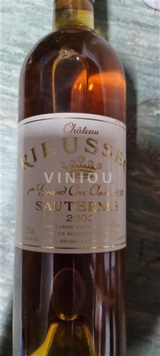 Bordeaux Sauternes Château Rieussec 2002
