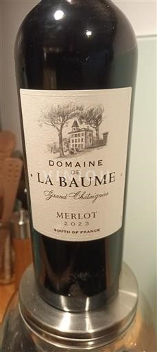 Rượu vang Rouge sec Grand Châtaignier Domaine La Baume 2023 Pháp Languedoc và Roussillon Vùng đất Oc IGP