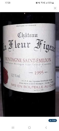 Bordeaux Montagne-Saint-Émilion Château La Fleur Figeac 1995