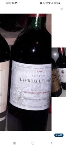 Bordeaux Puisseguin-saint-émilion Château La Croix de Bern 1996