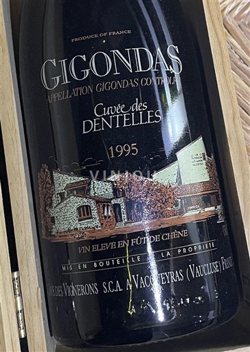 Rhônevallei Gigondas Les Vignerons S.C.A. Vacqueyras des Dentelles 1995
