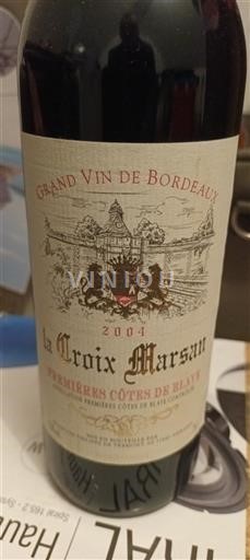 Bordeaux Không được chỉ định La Croix Marsan 2004