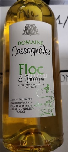 Sydvestfrankrig Floc-de-gascogne Domaine Cassagnoles Ikke årgangsbestemt