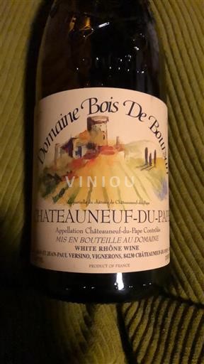 Wines Blanc sec Domaine Bois de Boursan 2017 France Rhône Valley Châteauneuf-du-Pape AOC