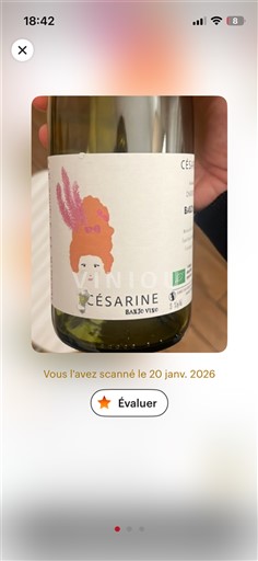 Rượu vang Blanc sec Cesarine Banjo Vino 2021 Pháp Languedoc và Roussillon Vùng đất Oc IGP