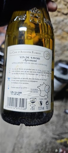Savoie và Bugey Apremont La Cave d'Augustin Florent Không niên vụ