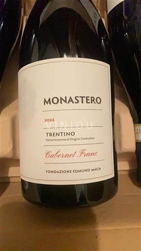Emilia-Romagna Reggiano Fondazione Edmund Mach Monastero Cabernet Franc 2022