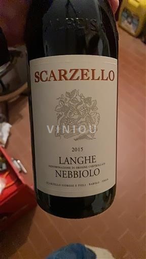 Piemonte Langhe Scarzello Nebbiolo 2015