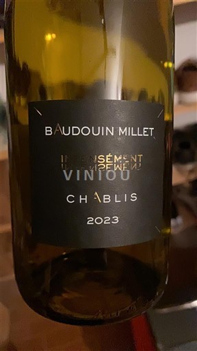 Borgoña Chablis Baudouin Millet Intensément Minéral 2023