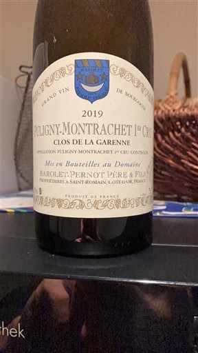 Burgundy Puligny-Montrachet Premier Cru Barolet-Pernot Père & Fils Clos de la Garenne 2019
