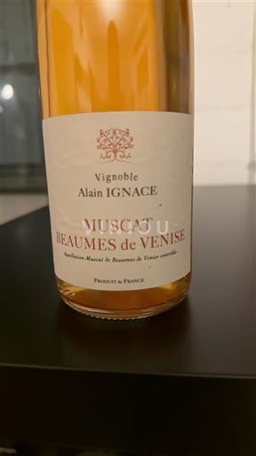Víno Blanc liquoreux Vignoble Alain Ignace 2019 Francie Údolí Rhôny Muscat de Beaumes de Venise AOC